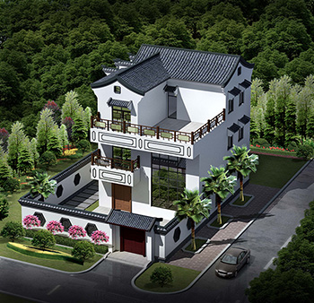湛江李總帶圍牆別墅定製設計