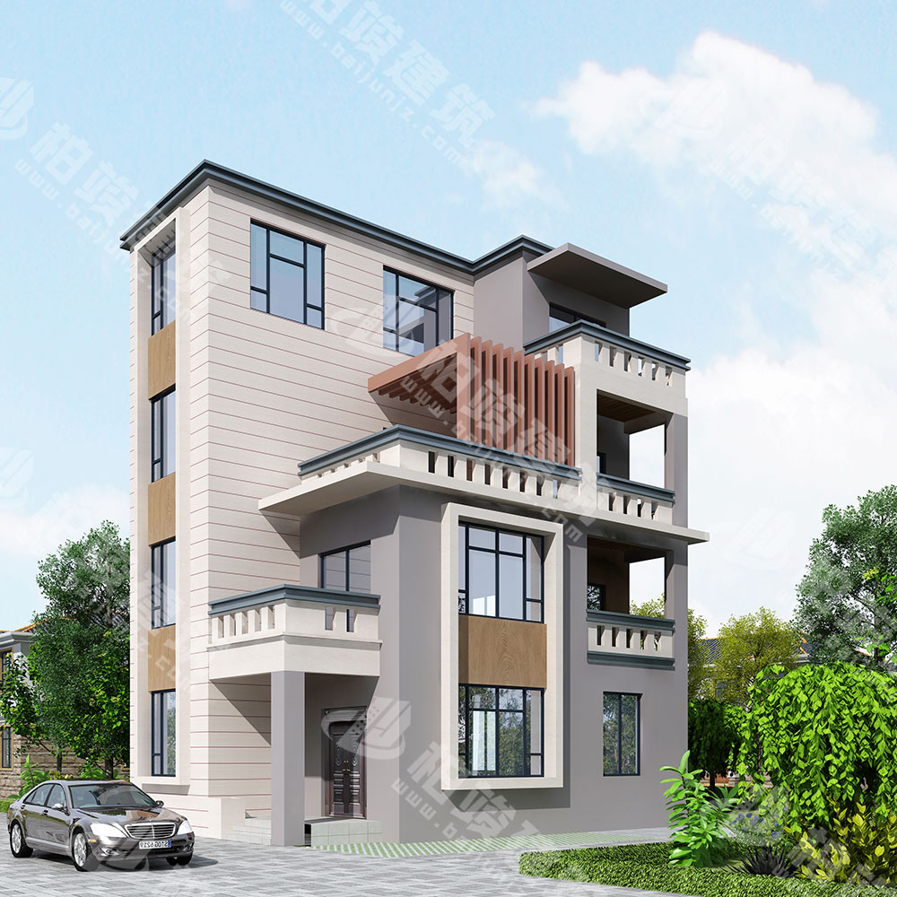 農村四層新中式別墅設計圖，中式極簡，別具一格，布局多功能，居住舒適