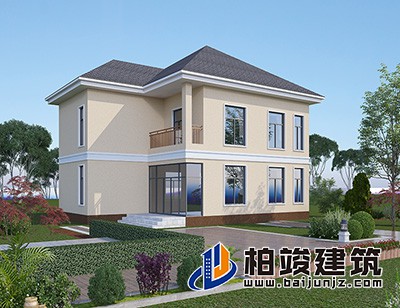 這是一種非常適合農村自建的別墅設計，造價便宜，經濟實惠。