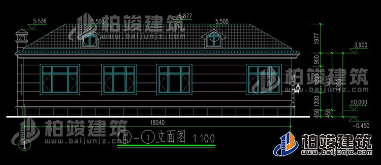 背立麵圖